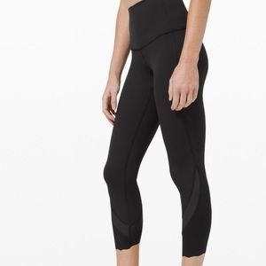 Lululemon Wunder Under Mesh Scallop Legging